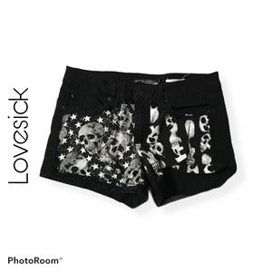 Lovesick Stars and Skull Shorts